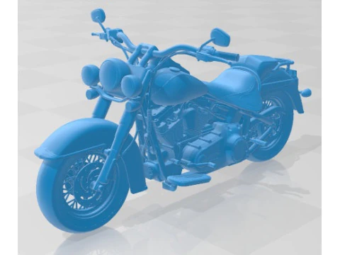 Moto Harley Davidson Softail Deluxe 2012 Imprimible Modelo de impresión 3D