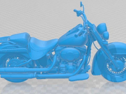 Harley Davidson Softail Deluxe 2012 Printable Motorbike 3D Print Model