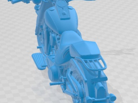 Harley Davidson Softail Deluxe 2012 Printable Motorbike 3D प्रिंट मॉडल