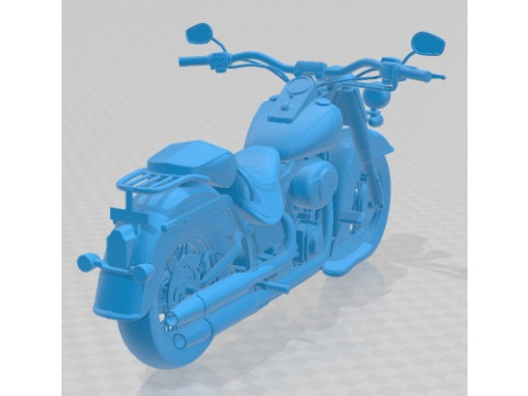 Harley Davidson Softail Deluxe 2012 Printable Motorbike 3D प्रिंट मॉडल