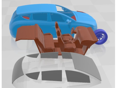 Lancia Delta 2009 Printable Car 3D 打印模型