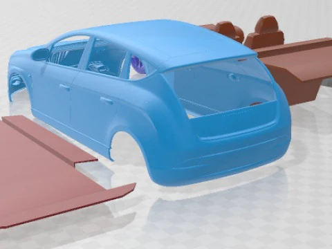 Lancia Delta 2009 Printable Car 3D Print Model