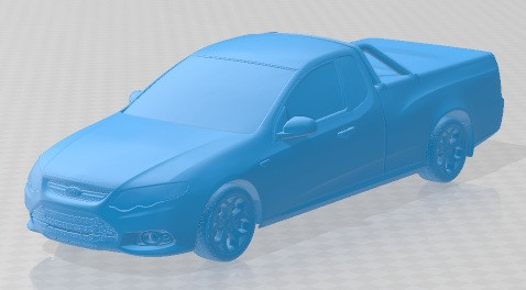 Falcon FG UTE XR6 2011 Printable Car 3D 打印模型 .c4d .max .obj .3ds .fbx .stl .blend 