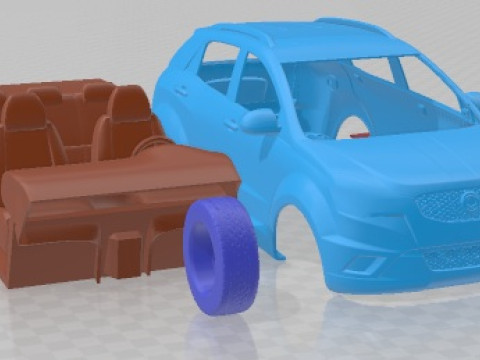 SsangYong Korando 2011 Printable Car Modelo de Impressão 3D