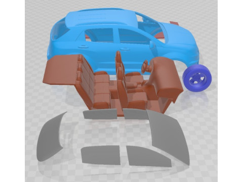 SsangYong Korando 2011 Printable Car Modelo de Impressão 3D