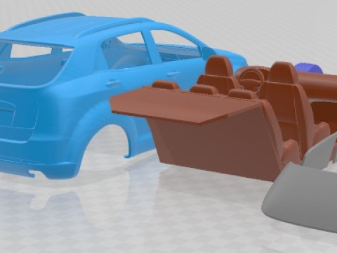 SsangYong Korando 2011 Printable Car Modelo de Impressão 3D