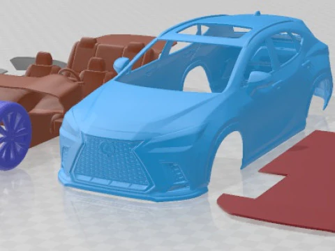 Lexus NX 300 F Sport 2022 Printable Car 3D Print Model