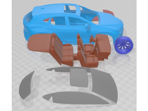 Lexus NX 300 F Sport 2022 Printable Car 3Dプリントモデル