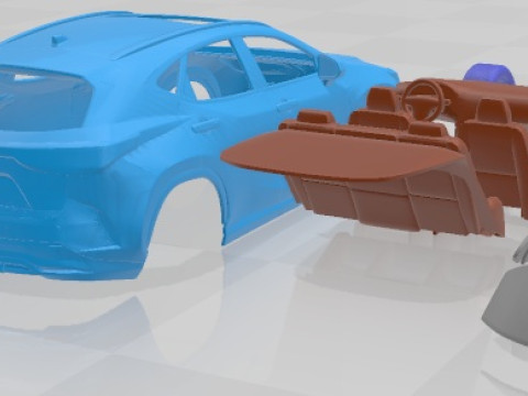 Lexus NX 300 F Sport 2022 Printable Car 3Dプリントモデル