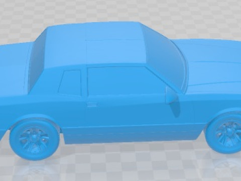 Chevrolet Monte Carlo SS 1986 Printable Car 3D Print Model