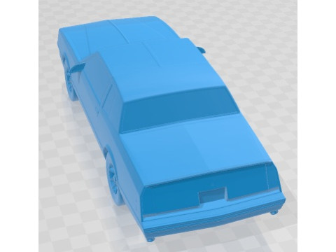 Chevrolet Monte Carlo SS 1986 Printable Car 3D Print Model