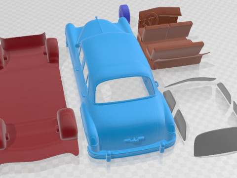 Dodge Coronet 1950 Printable Car 3D-printmodel