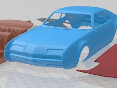 Oldsmobile Toronado 1966 Printable Car 3D-printmodel