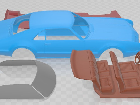 Oldsmobile Toronado 1966 Printable Car 3D 打印模型