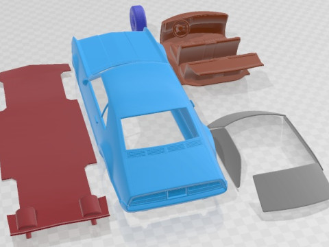 Oldsmobile Toronado 1966 Printable Car 3D 打印模型