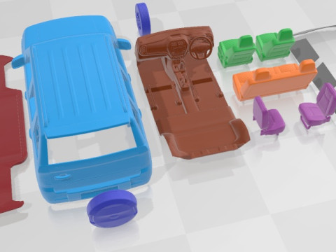 Mahindra TUV300 2015 Printable Car Modèles 3D en vedette