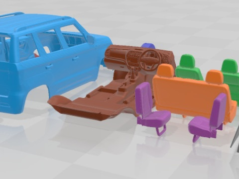 Mahindra TUV300 2015 Printable Car Modèles 3D en vedette