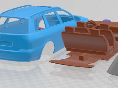 Audi A4 Avant 1999 Printable Car 3D-printmodel