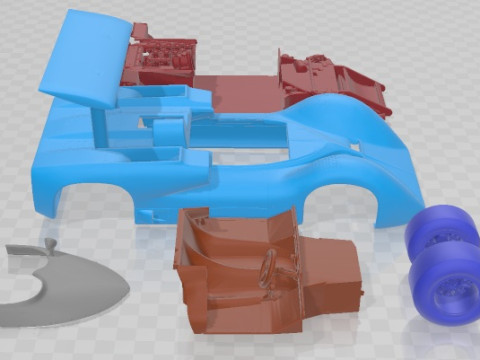 Chaparral 2E Printable Car Modèles 3D en vedette