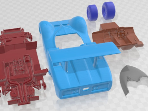 Chaparral 2E Printable Car Modèles 3D en vedette