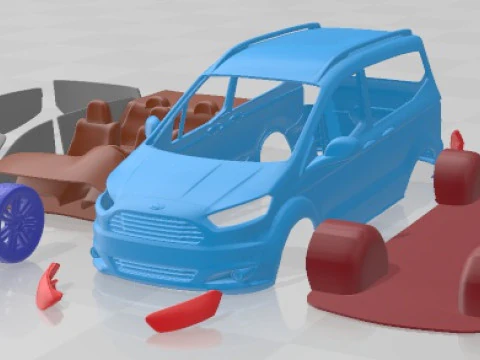 Tourneo Courier 2013 Printable Car 3D Print Model