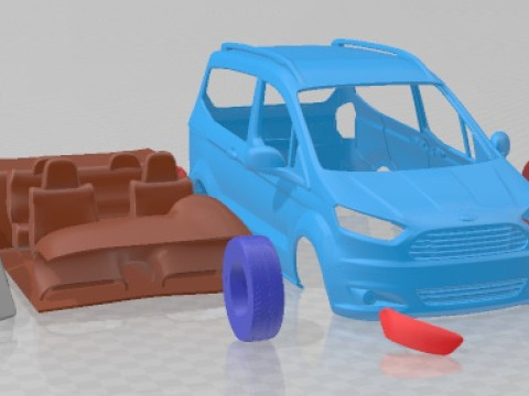 Tourneo Courier 2013 Printable Car Modelo de Impressão 3D