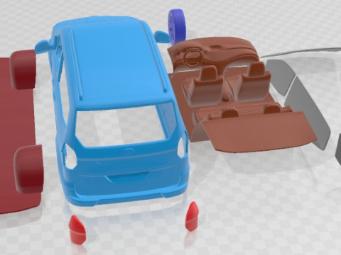 Tourneo Courier 2013 Printable Car Modelo de Impressão 3D