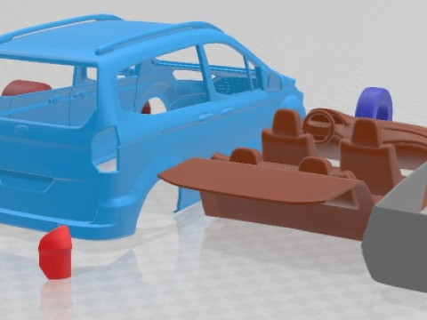 Tourneo Courier 2013 Printable Car Modelo de Impressão 3D
