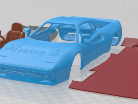 Ferrari 288 GTO 1984 Printable Car 3D Print Model
