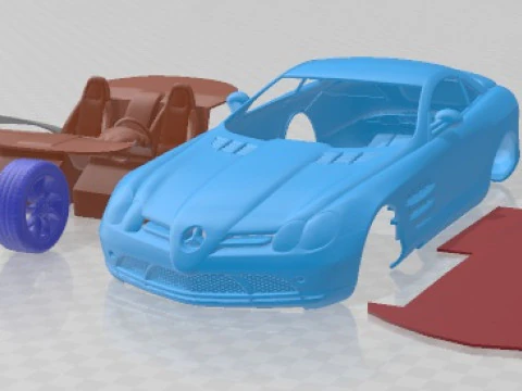Mercedes Benz SLR McLaren 2005 Printable Car 3D Print Model