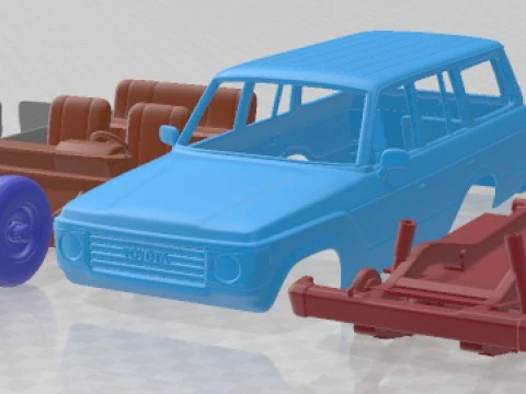 Автомобиль для печати Toyota Land Cruiser J60 1980 года 3D Принт Модель