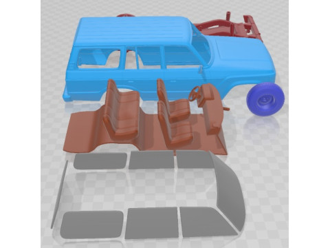 Toyota Land Cruiser J60 1980 Printable Car 3D 打印模型