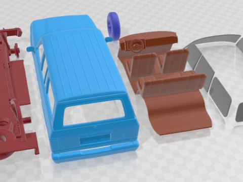 Toyota Land Cruiser J60 1980 Printable Car 3D 打印模型