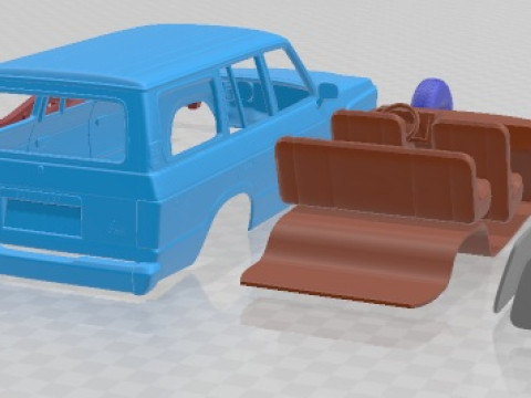 Toyota Land Cruiser J60 1980 Printable Car 3D 打印模型