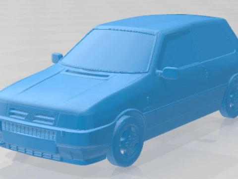 Fiat Uno Turbo ie MK2 Printable Car 3D Print Model