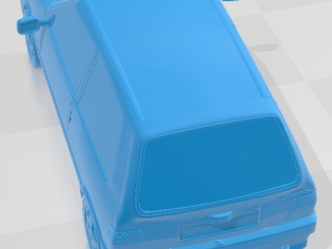 Fiat Uno Turbo ie MK2 Printable Car Modelo de Impressão 3D