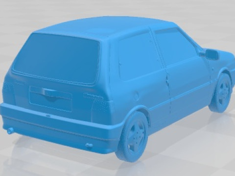 Fiat Uno Turbo ie MK2 Printable Car Modelo de Impressão 3D