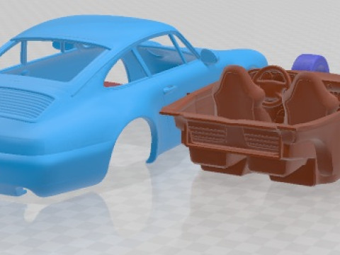Porsche 911 993 Carrera 1994 Printable Car 3D Druckmodell