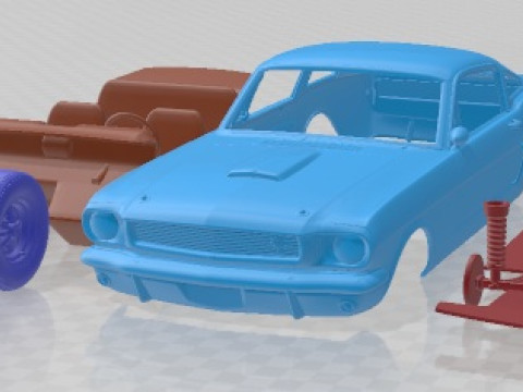Mustang 350GT 1969 Printable Car 3D Print Model