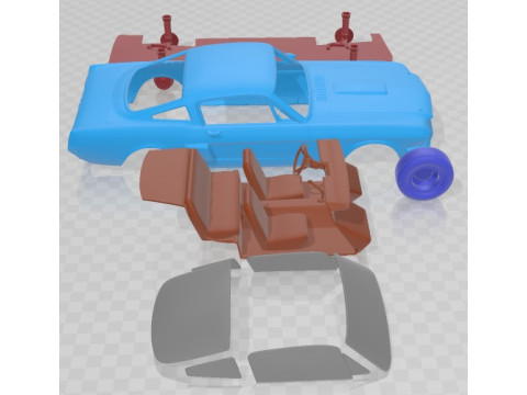 Mustang 350GT 1969 Printable Car 3D Print Model