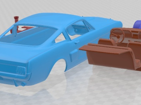 Mustang 350GT 1969 Printable Car 3D Print Model