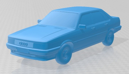 Audi 80 B2 1985 Printable Car 3D Print Model .c4d .max .obj .3ds .fbx .stl .blend