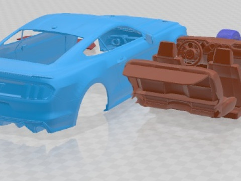 Mustang GT 2015 Printable Car Model do druku 3D