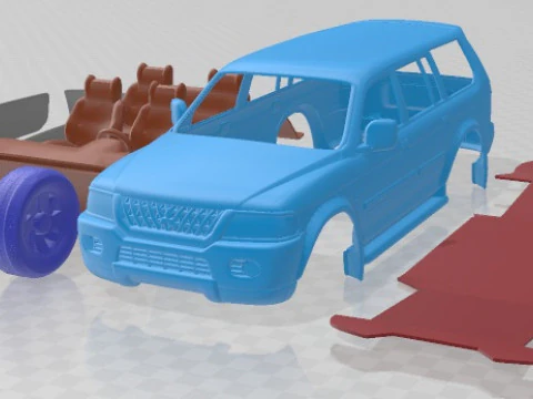 Mitsubishi Pajero Sport 1996 Printable Car 3D Print Model