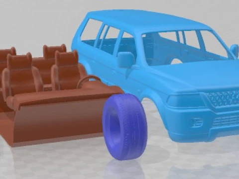 Mitsubishi Pajero Sport 1996 Printable Car 3D Print Model