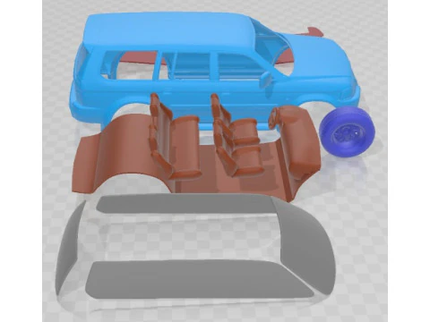 Mitsubishi Pajero Sport 1996 Printable Car 3D Print Model