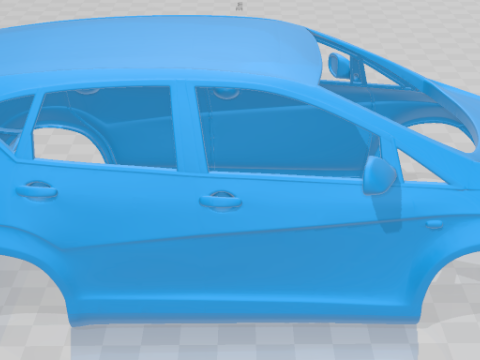 Seat Altea 2010 Printable Body Car Modello di stampa 3D