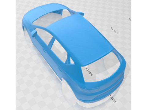 Seat Leon 2013 Printable Body Car 3D Print Model