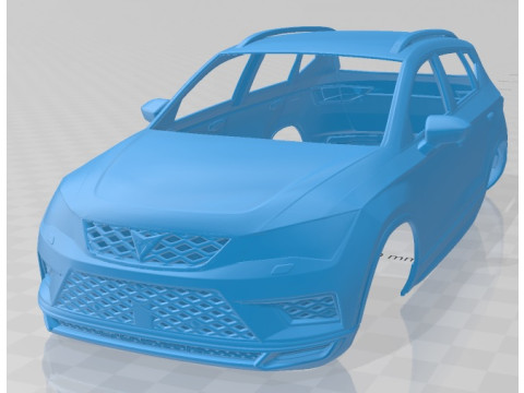 Seat Ateca Cupra 2018 Printable Body Car Modèles 3D en vedette