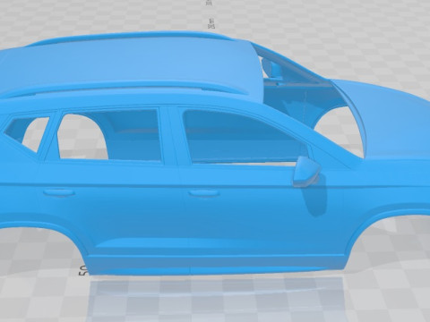 Seat Ateca Cupra 2018 Printable Body Car 3D प्रिंट मॉडल